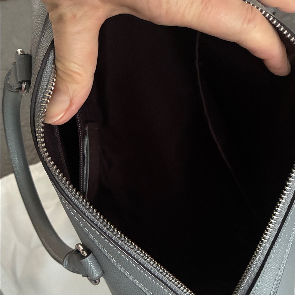 Coach Gray Satchel Bag w/dustbag - Picture 8 of 14